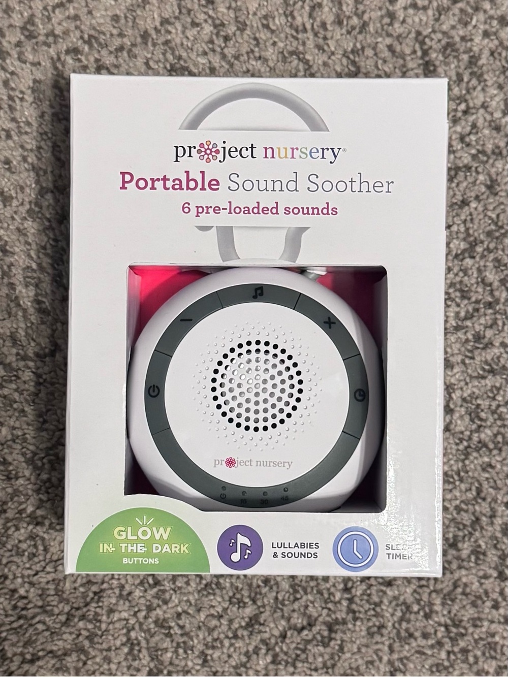 Project Nursery Portable Sound Soother - White & Gray